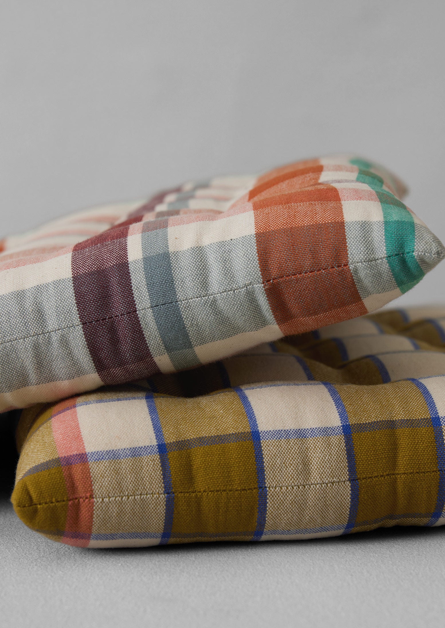 Fiesta Check Chair Cushion | Spice Multi