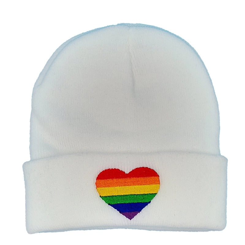 Women's Casual Heart Shape Eaveless Wool Cap