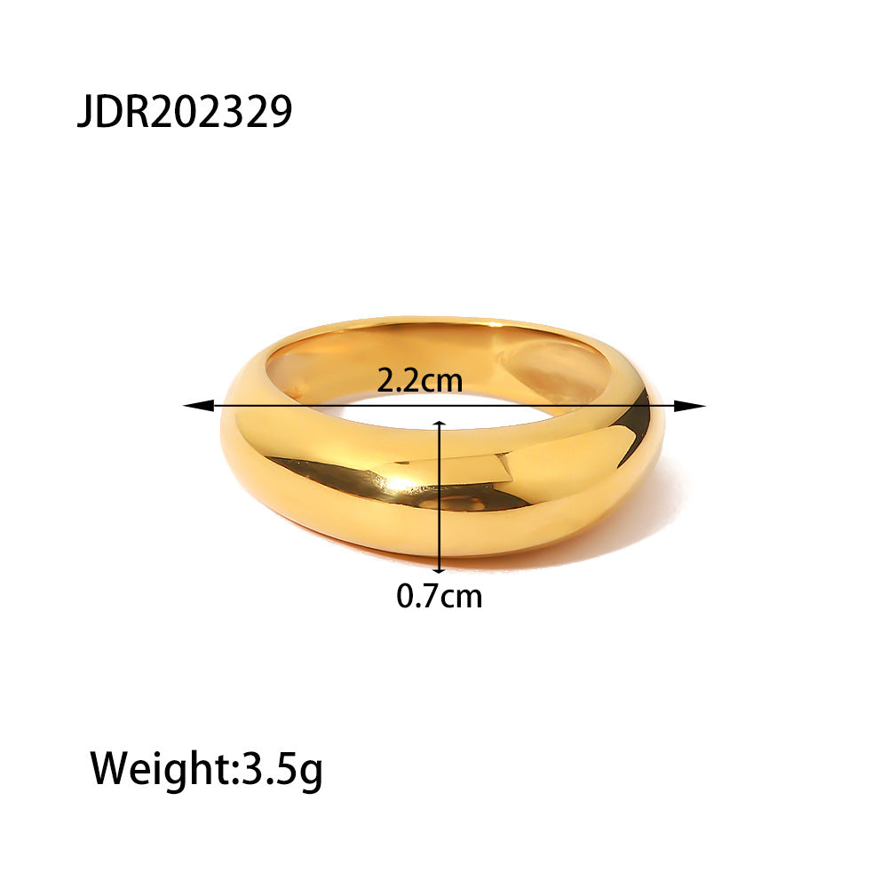 Jie Ding Stainless Steel Snake Ring Titanium Steel Jewelry Female Niche Design Ring Ring