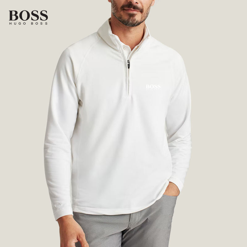 PRE-SALE BOSS 1/4 Quarter Zip Quick Dry Long Sleeve Men-s Golf Sweater