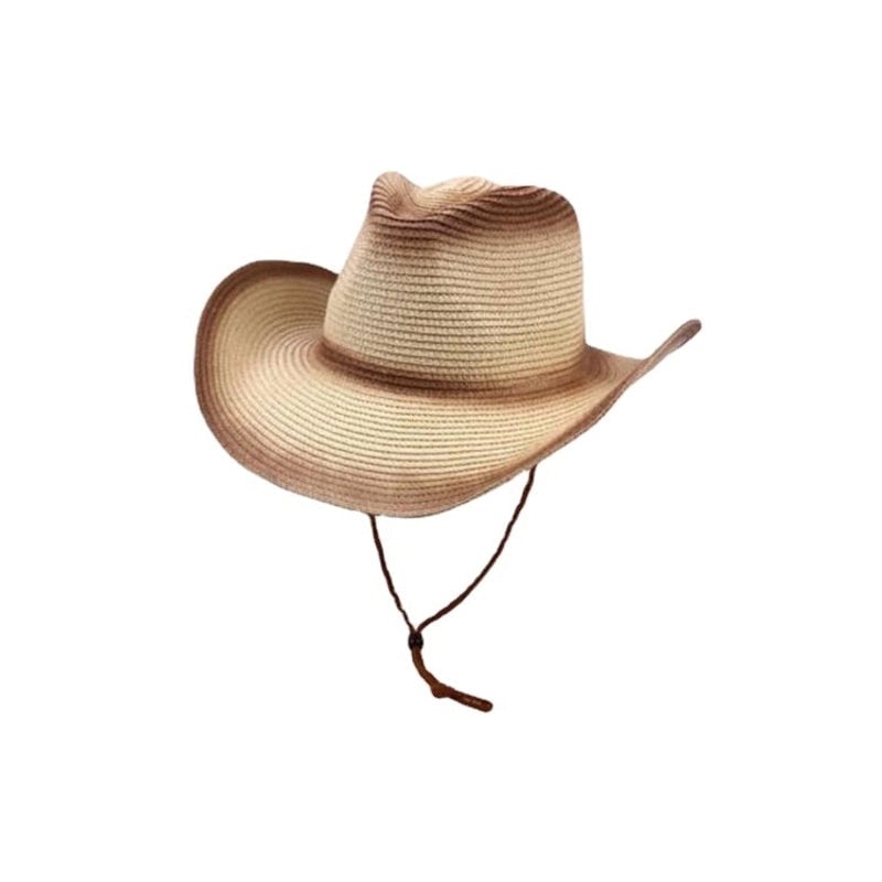Women's Fashion Tie Dye Big Eaves Straw Hat