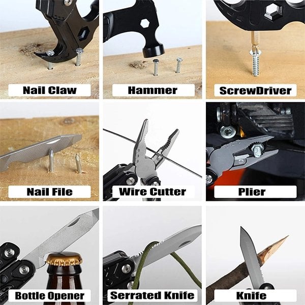 🔥HOT SALE NOW 49% OFF - Portable MultiTool With Hammer. Screwdrivers. Nail Puller