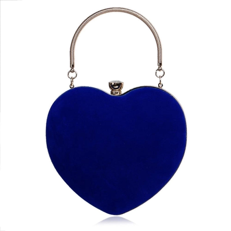 Hot Heart-shaped Handbag Lady Fashion Makeup Bag Evening Bag Clutch Bag