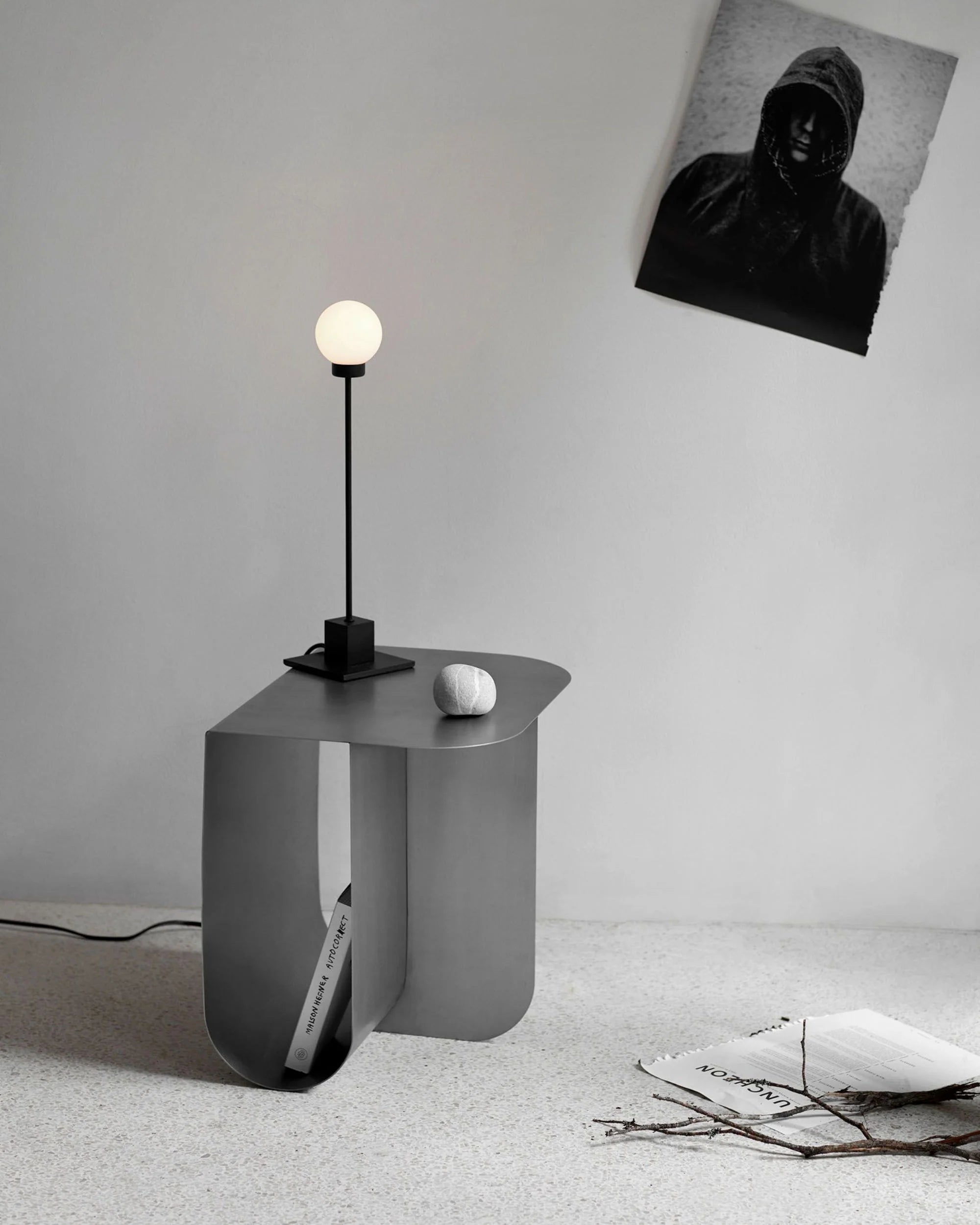 Northern Mass side table. steel