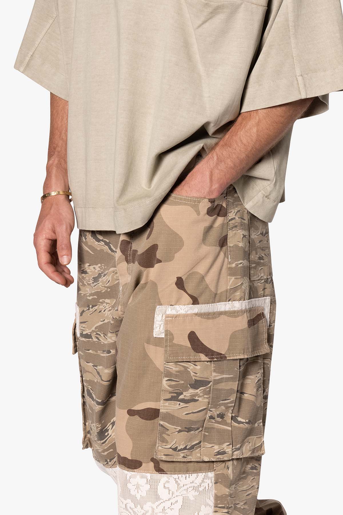 Ultra Baggy Mixed Camo Cargo Pants - Multi