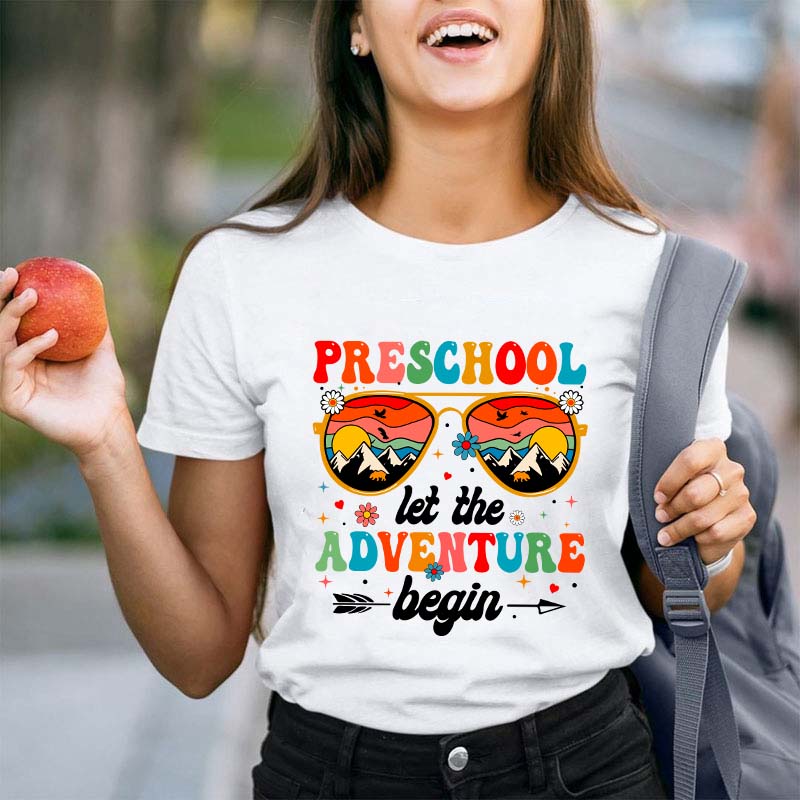 Personalized Let The Adventure Begin Teacher T-Shirt