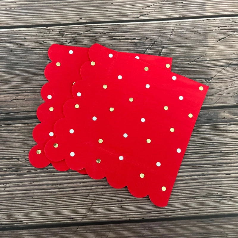 Christmas Modern Style Classic Style Polka Dots Wood Pulp Tableware