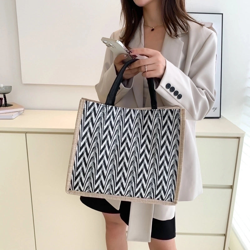 Women's Medium All Seasons Linen Vintage Style Ethnic Style Streetwear Handbag Tote Bag