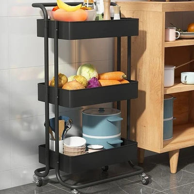 3-Tier Multipurpose Metal Trolley