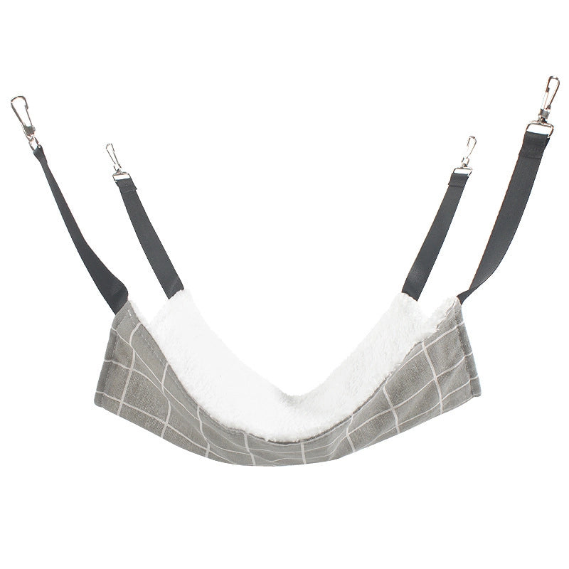 Pet Cat Nest Iron Cage Breathable Plus Velvet Hook Cat Hammock Swing Cat Hanging Nest Pet Hammock Supplies