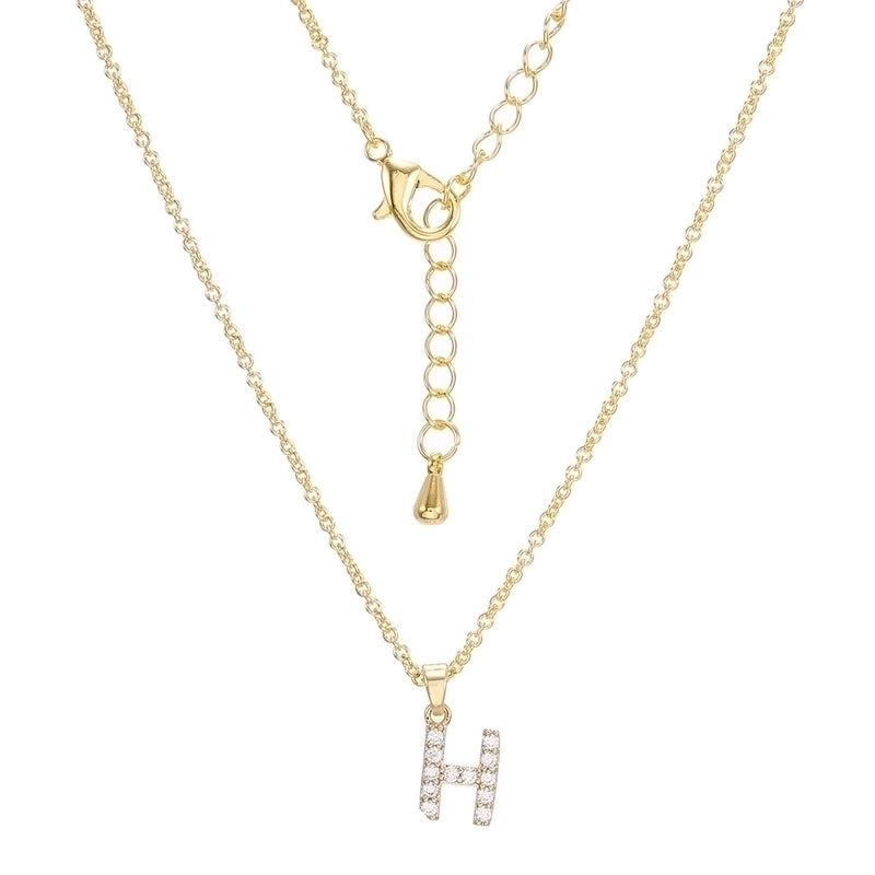 Brass Cable Chain Letter Necklace