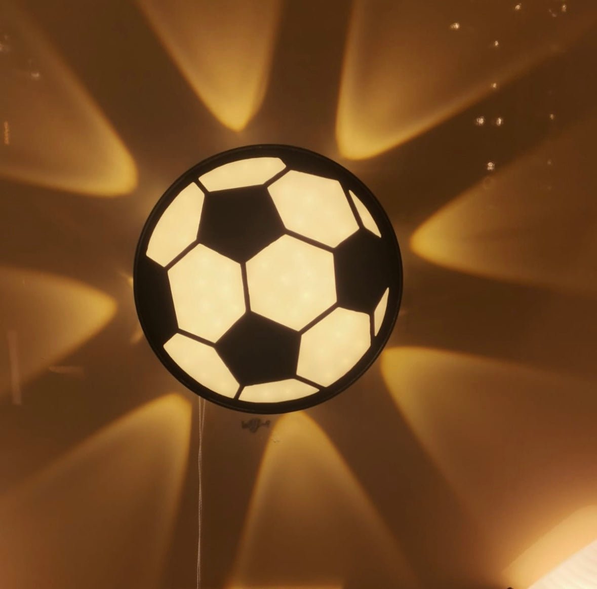 Soccer Ball LED Wall Light for Kids' Room
