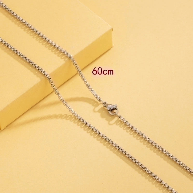 Stainless Steel 18K Gold Plated Minimalist Plating Solid Color Necklace