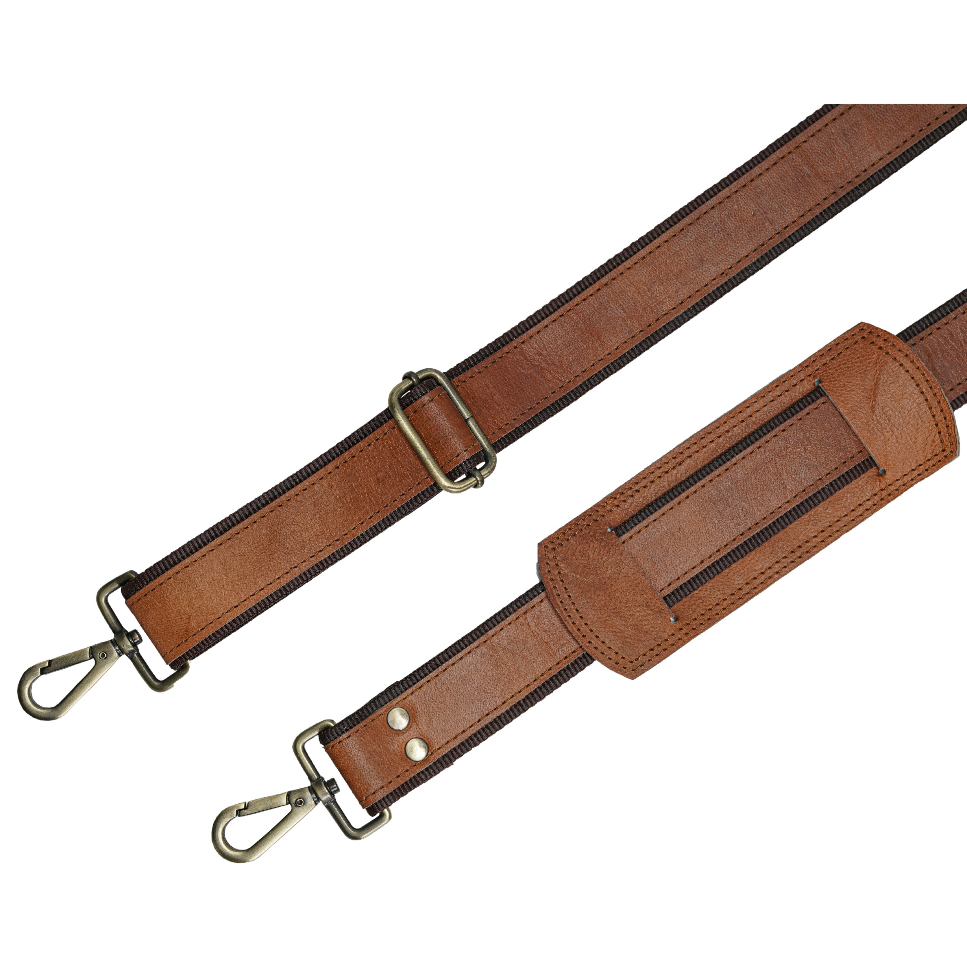 Leather Weekender Duffle Travel Bag