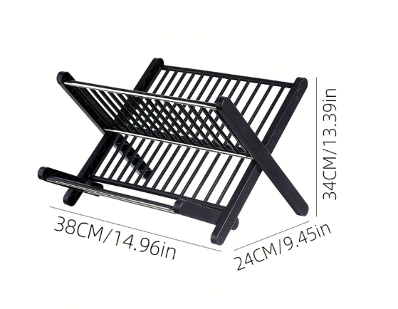 Foldable Dish Rack . Folding Storage Rack for Dishes
