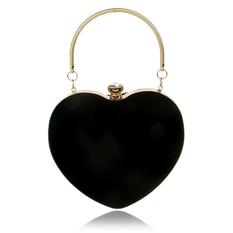 Hot Heart-shaped Handbag Lady Fashion Makeup Bag Evening Bag Clutch Bag