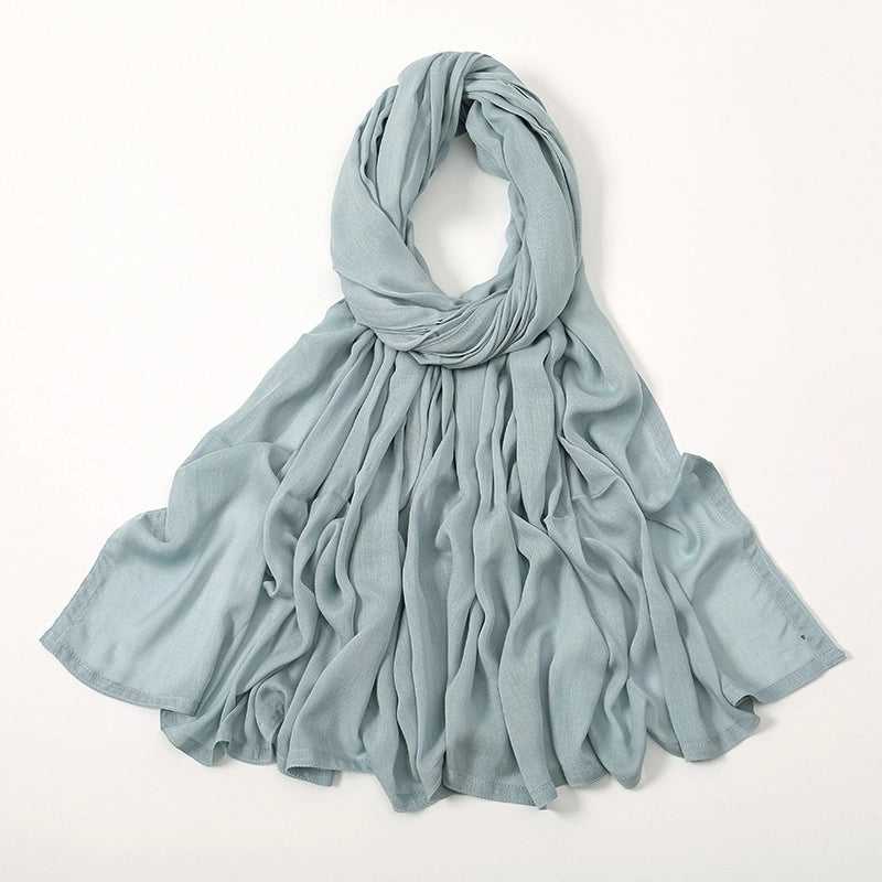 Women's Elegant Minimalist Solid Color Rayon Kerchief