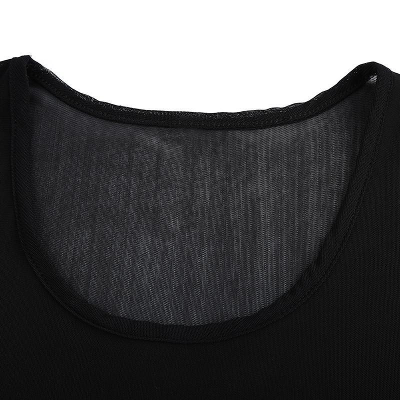 Long Sleeve Meshed Top