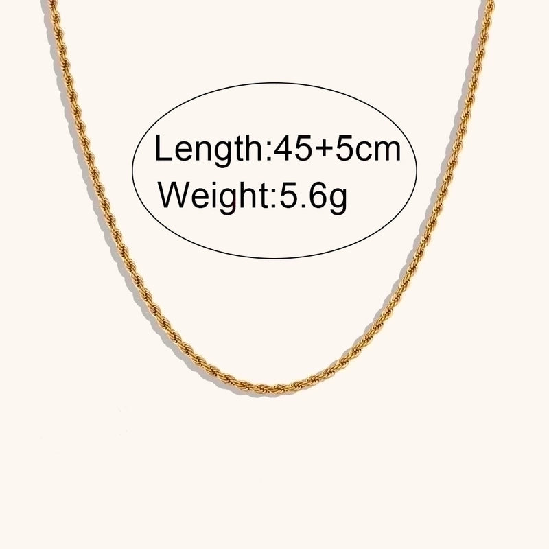 Vintage Style Geometric Solid Color Stainless Steel Titanium Steel Plating Necklace