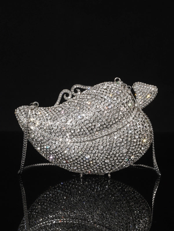 18x11 Rectangular Champagne 18x11 Rectangular Silver 11x20 Wine Bottle Bow Purple Pu Leather Rhinestone Bow Knot Bow Type Evening Bags