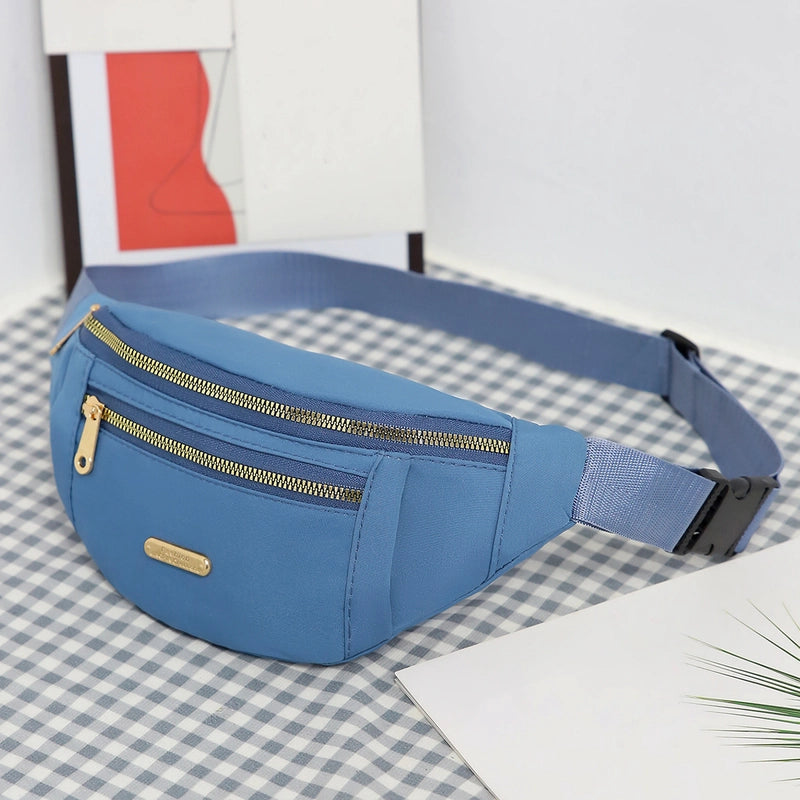 Women's Streetwear Solid Color Nylon Waist Bags
