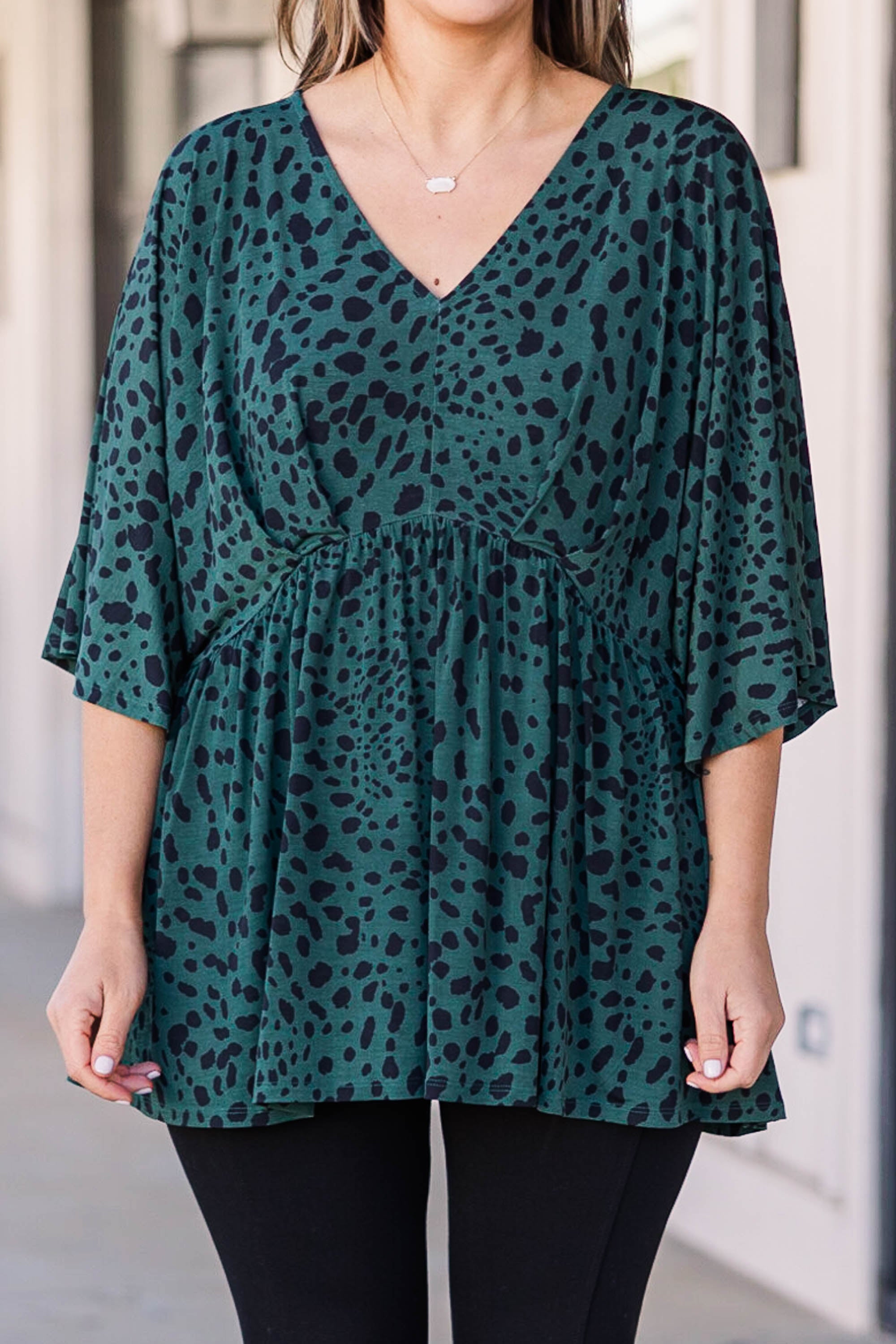 My Kinda Love Top. Hunter Green