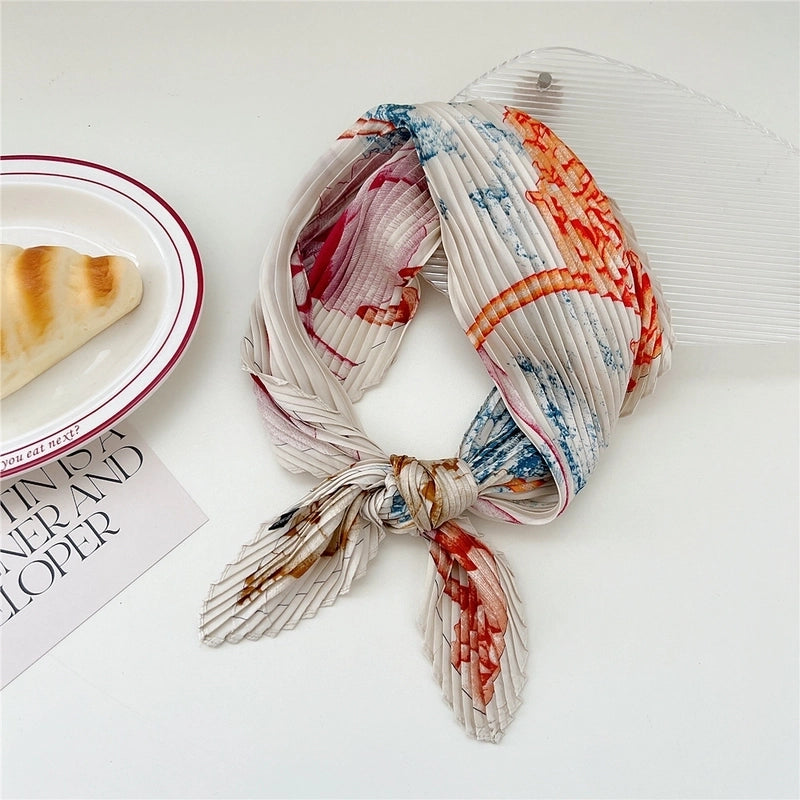 Women's Casual Minimalist Flower Polyester Printing Scarf