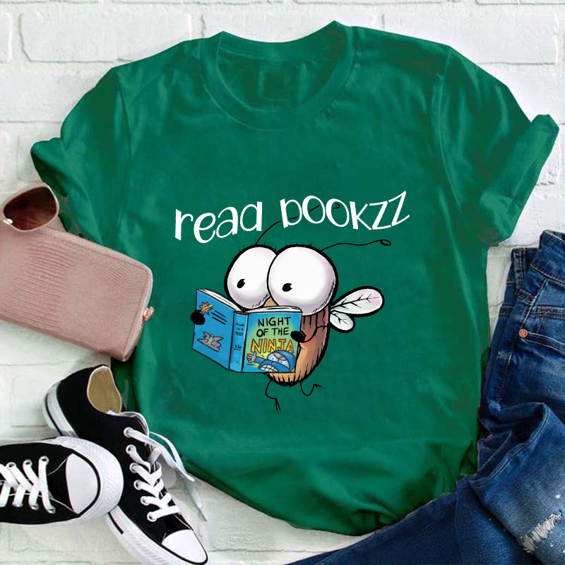 Read Bookzzz Teacher T-Shirt