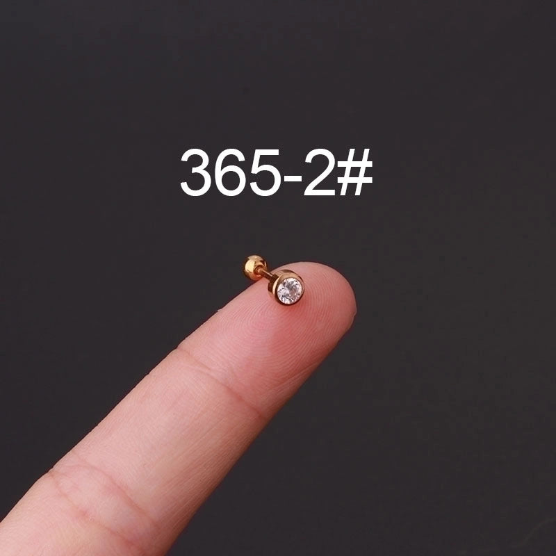 Ear Cartilage Rings & Studs Fashion Geometric 316L Stainless Steel  Plating