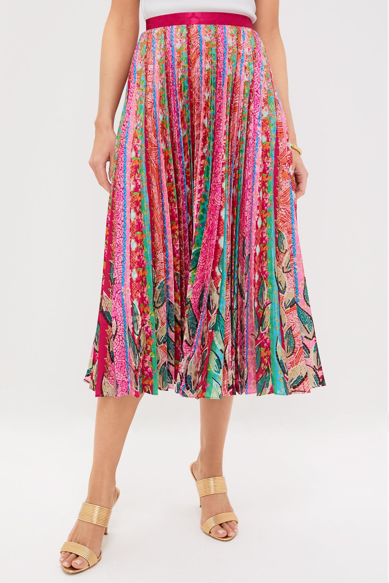 Mosaic Stripe Placement Kim Skirt