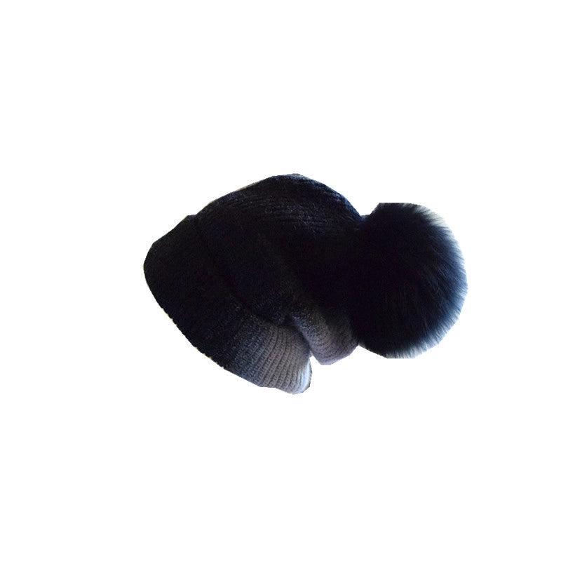 Women's Basic Retro Tie Dye Eaveless Wool Cap