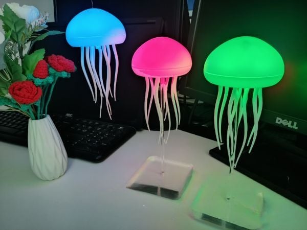 Voice Controlled Jellyfish Lamp