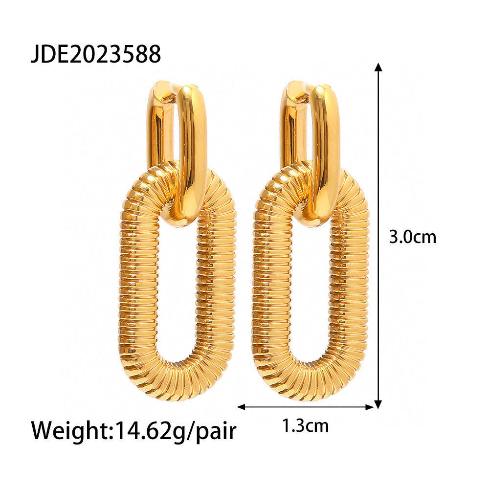 Jie Ding Stainless Steel Pearl Earrings Star Earrings Titanium Steel Earrings Earrings