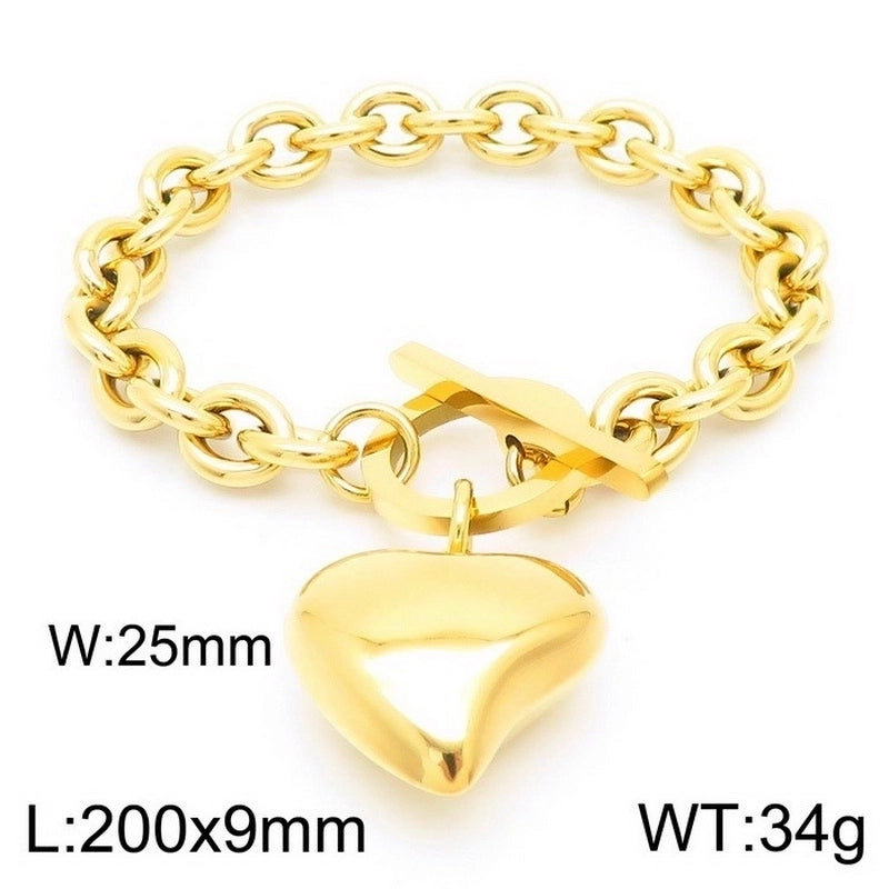 Fashion Geometric Titanium Steel 18K Gold Plated Plating Stainless Steel Jewelry Sets