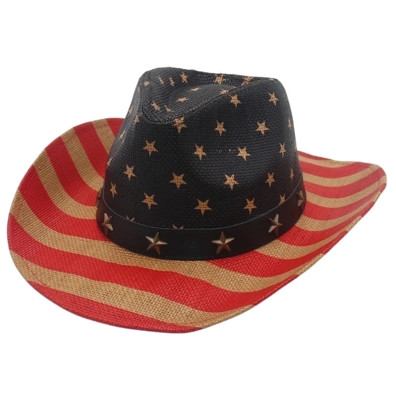 Unisex Fashion Star Straw Hat