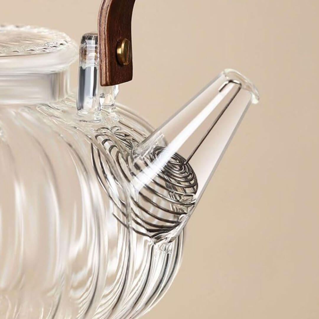 Borosilicate Teapot with Wooden Handle