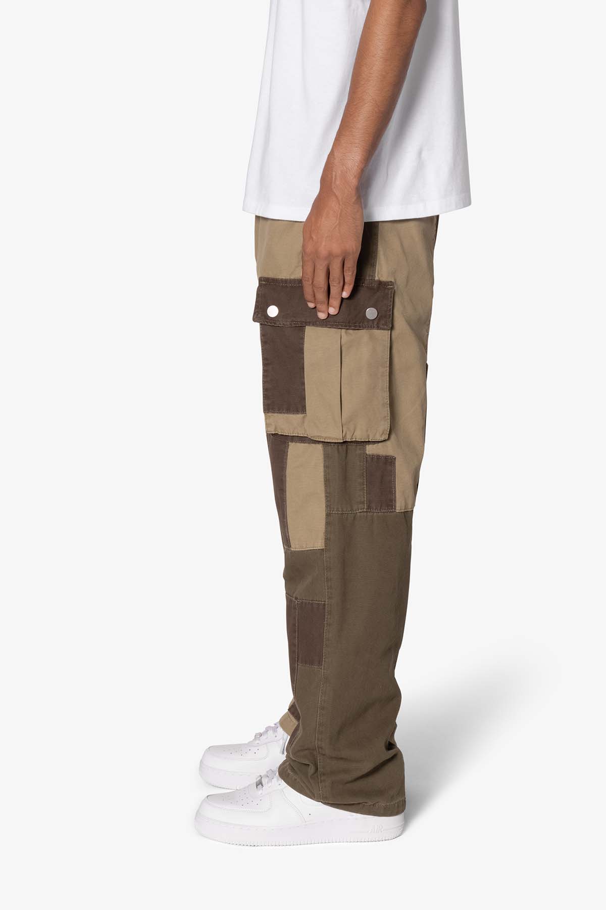 Ultra Baggy Earth Patch Cargo Denim - Green