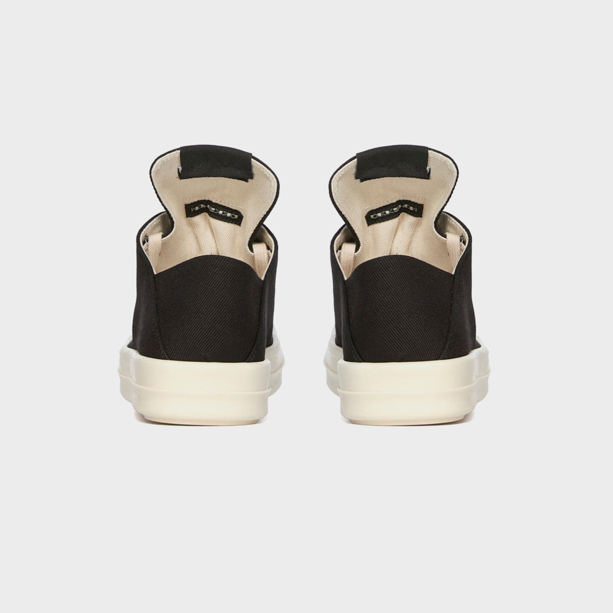 Rick Owens WMNS Slip-On Scarpe in Denim - All Black