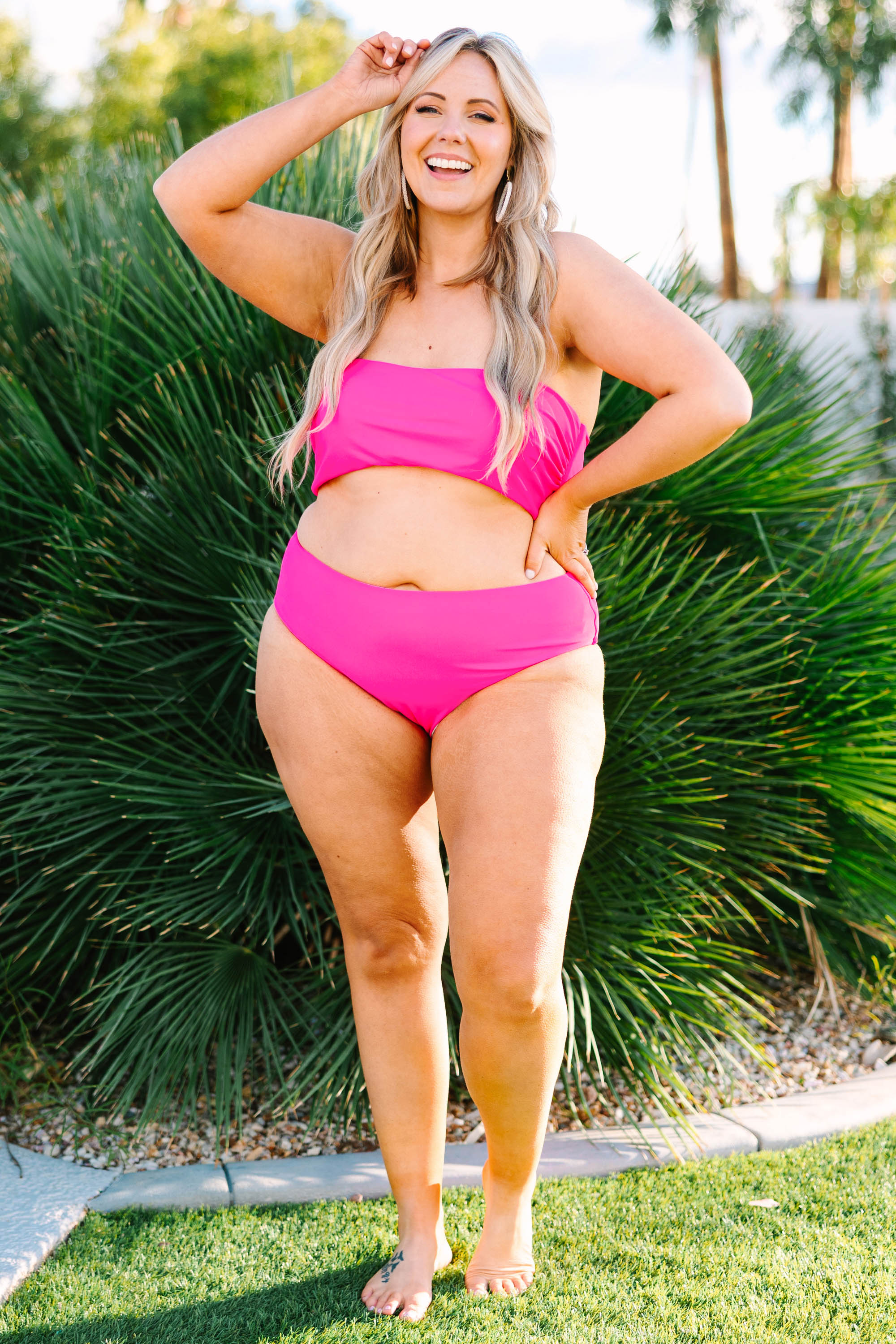 Beach Boo Swim Top. Pink