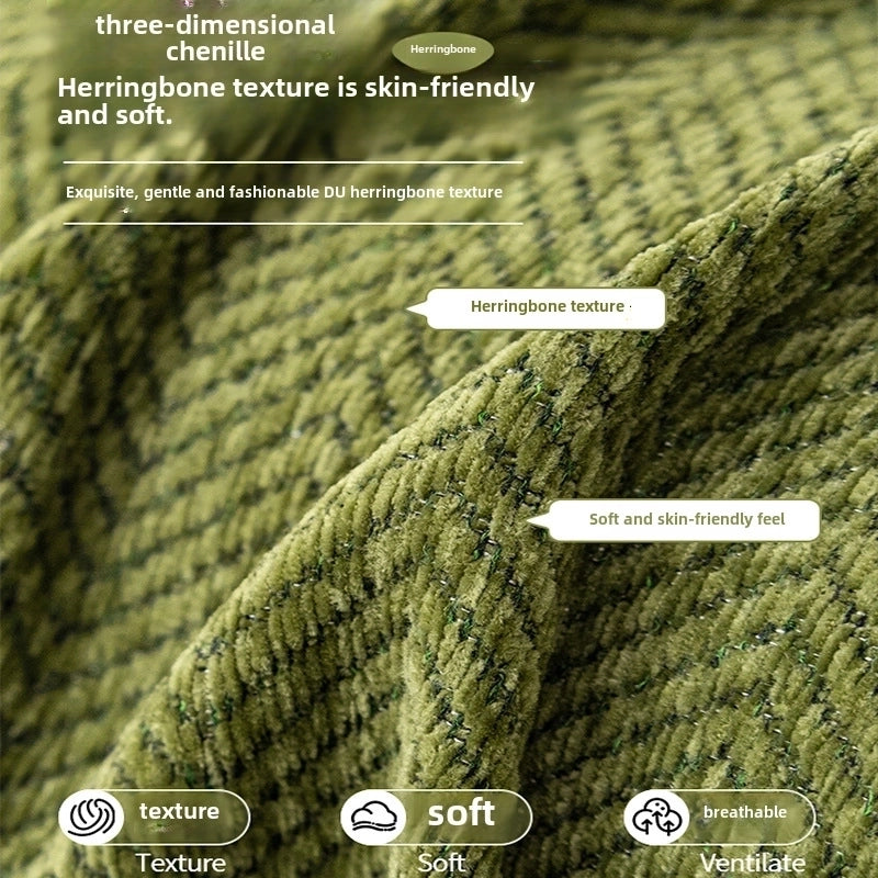 New Herringbone Sofa Towel Cover Cloth New Autumn And Winter High-grade Universal All-inclusive Cover Sofa Cover Blanket