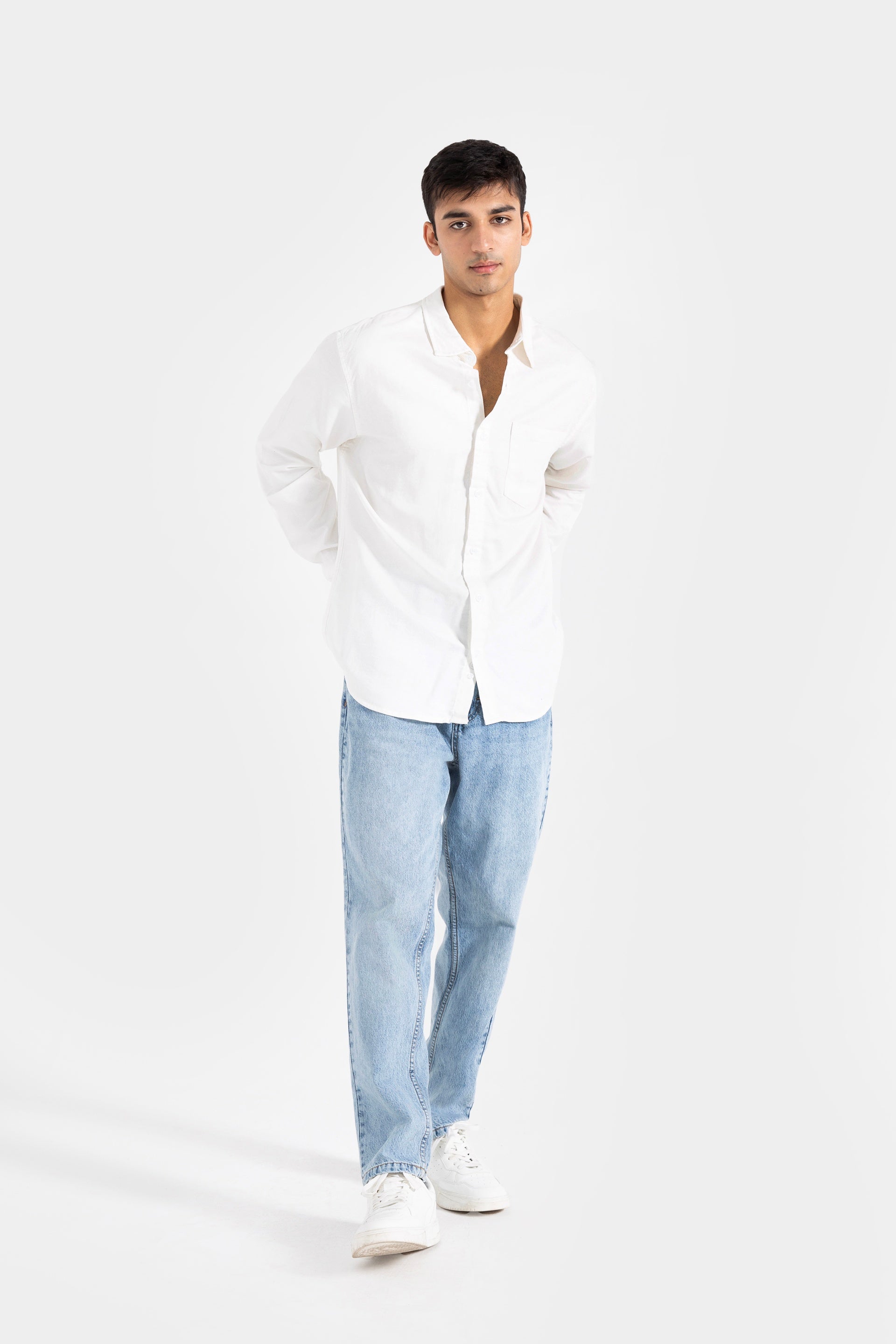 Viscose blend shirt