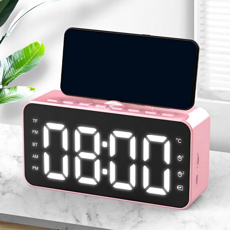 DIGITAL ALARM CLOCK WITH BLUETOOTH SPEAKER