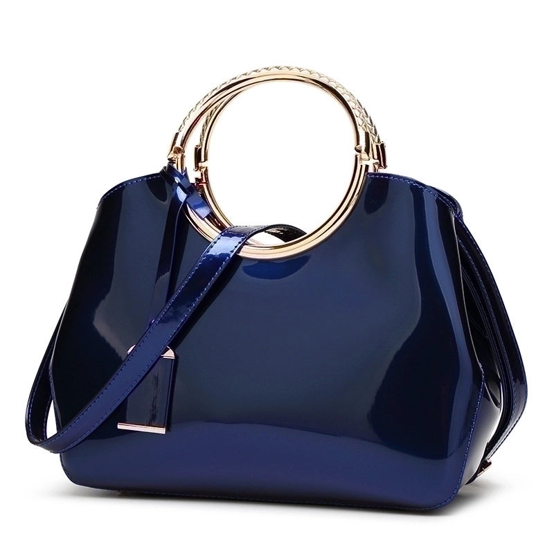 Large Pu Leather Fashion Dome Bag Handbag