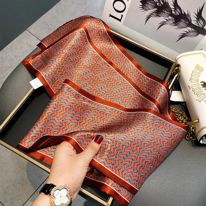 Women's Fashion Oil Painting Silk Printing Silk Scarves