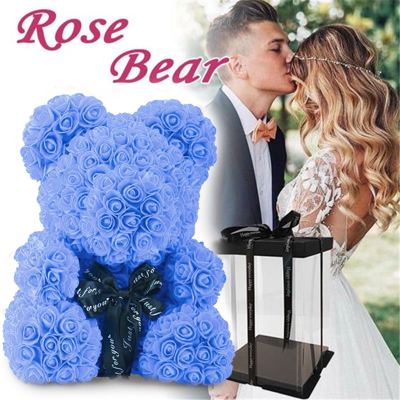 Handmade Rose Teddy Bear-Eternal Love