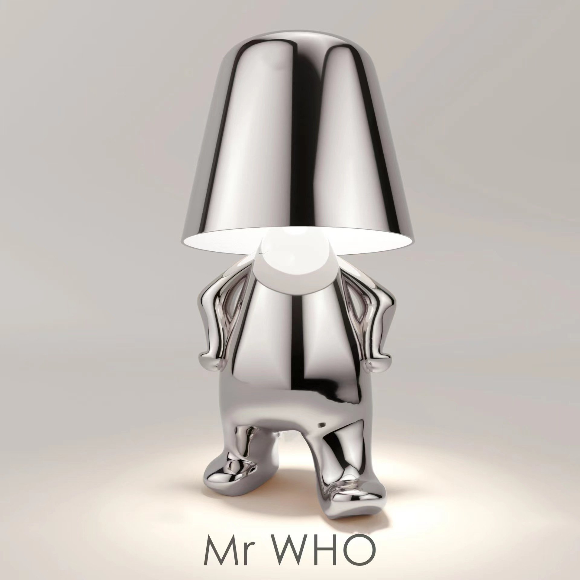 Creativity Thinker Little Golden Man Table Lamp