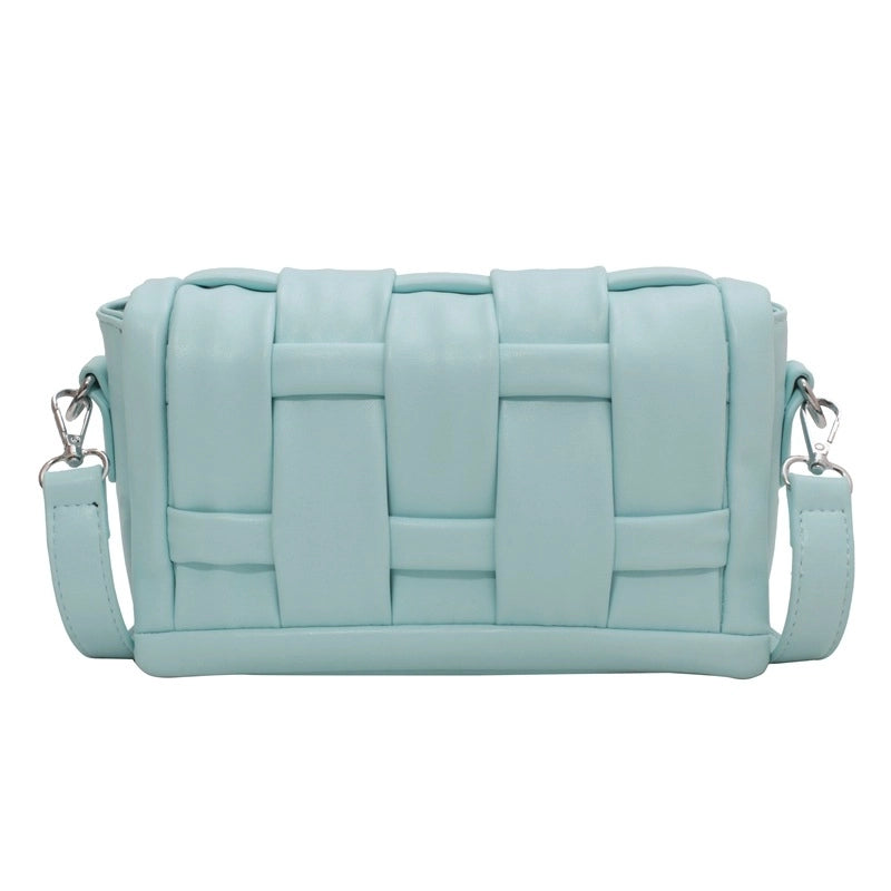 Women's Small Pu Leather Solid Color Streetwear Square Magnetic Buckle Square Bag