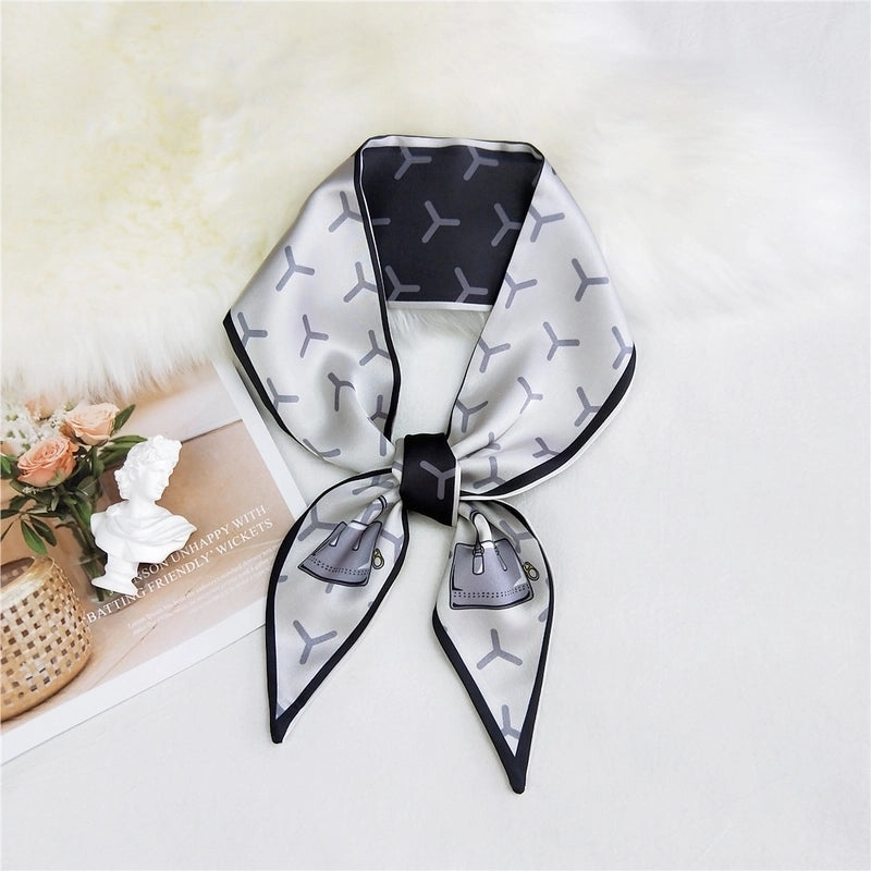 Double-sided Sharp-angled Silk Scarf
