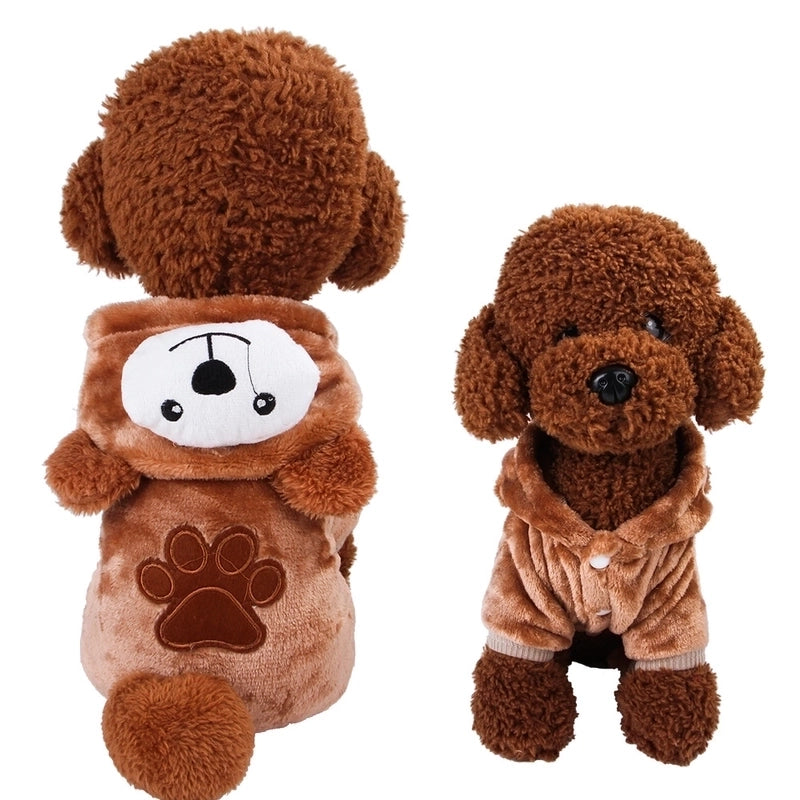 Casual Cute Coral Fleece Animal Pet Clothing
