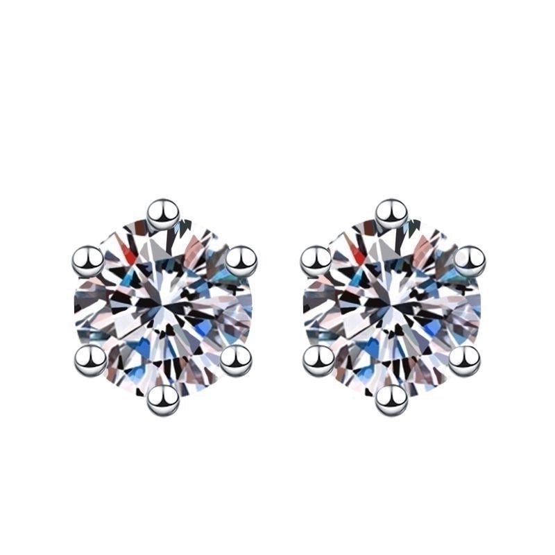 1 Pair Sweet Minimalist Round Heart Shape Bow Knot Plating Inlay Copper Zircon Silver Plated Drop Earrings